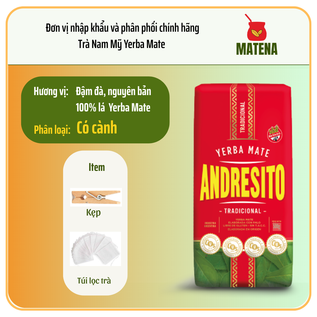 Trà Nam Mỹ Andresito Tradicional (Nguyên bản)